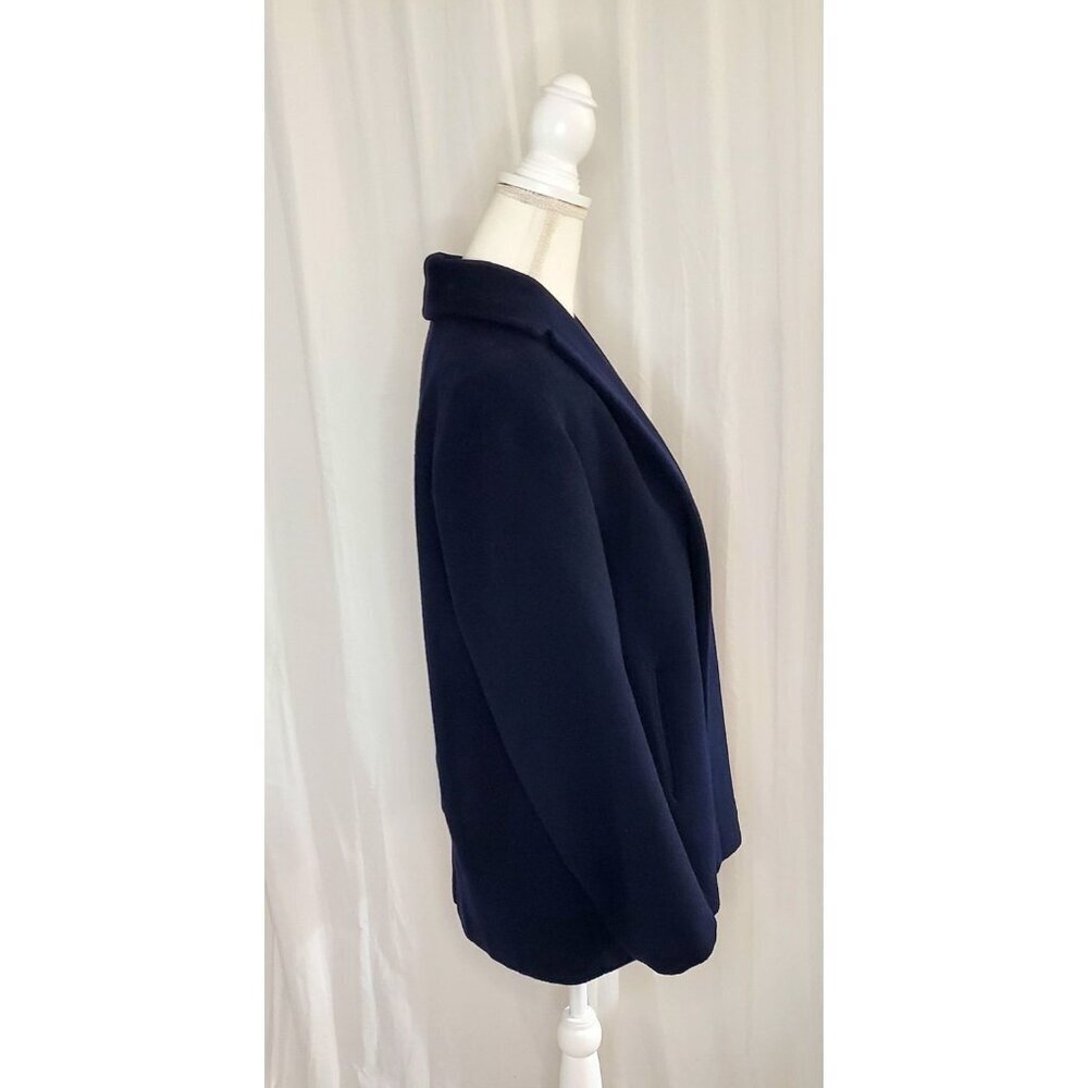 Rare Stroocks WoolL.S. Ayres Indianapolis Open Front Coat Dark Romantic Warm Lrg - Picture 6 of 16
